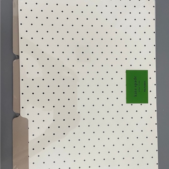 Kate Spade Bikini Dot File Folder Set of 6 - Picture 1 of 2
